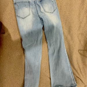 Madden nyc light wash mid rise flare Jean